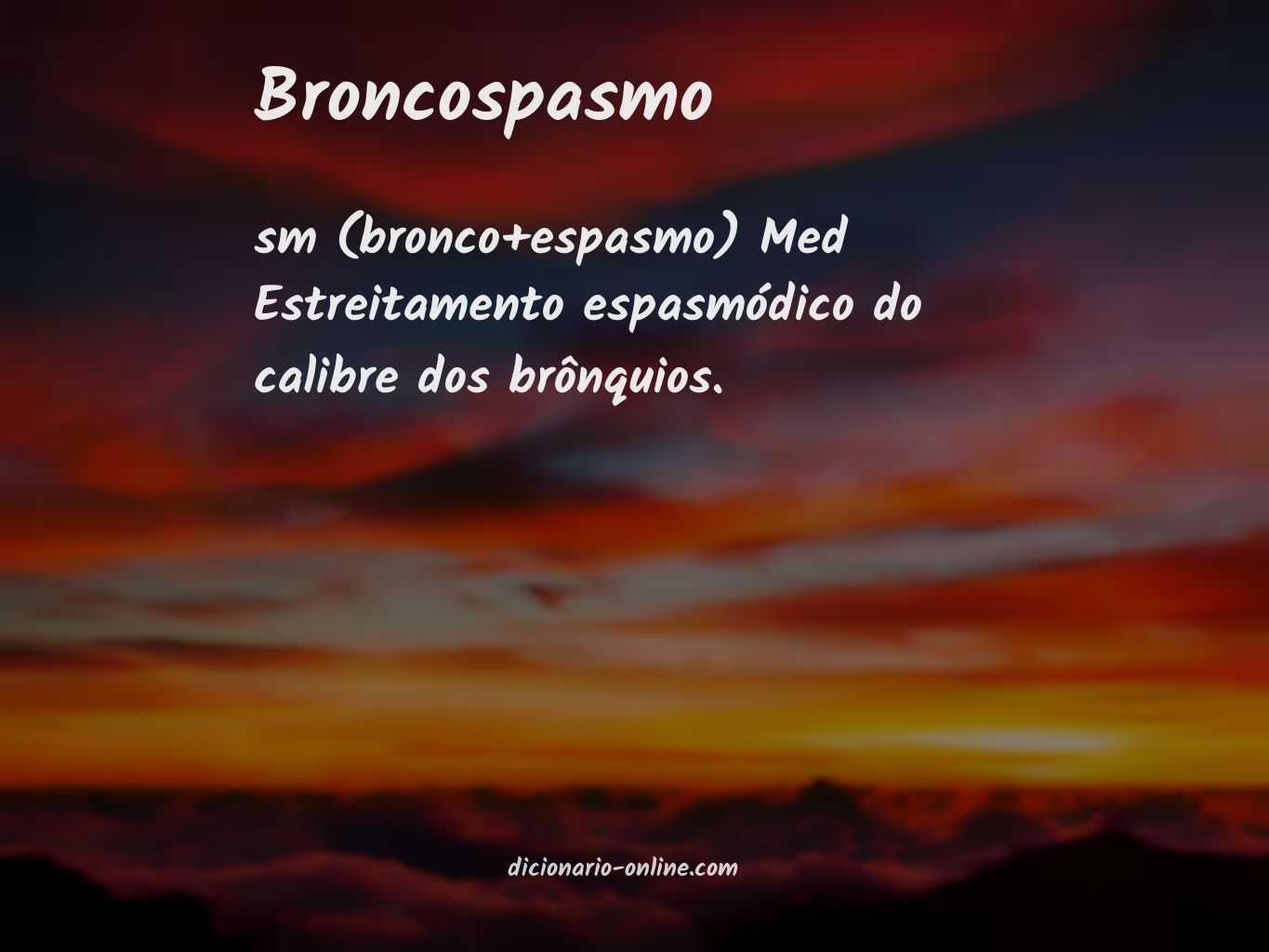Significado de broncospasmo