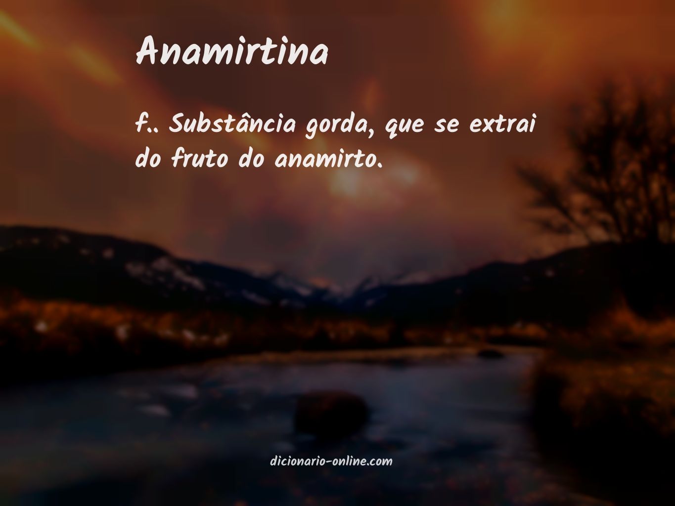 Significado de anamirtina