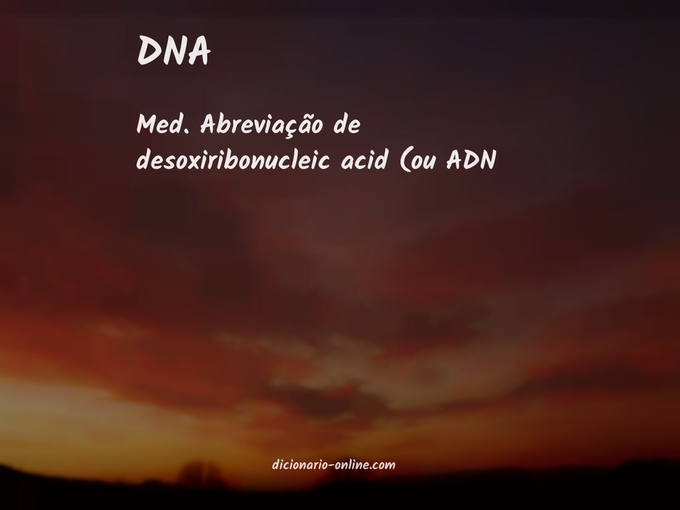 Significado de DNA