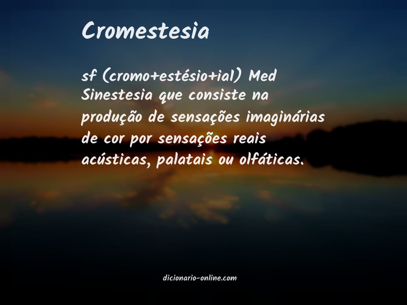 Significado de cromestesia