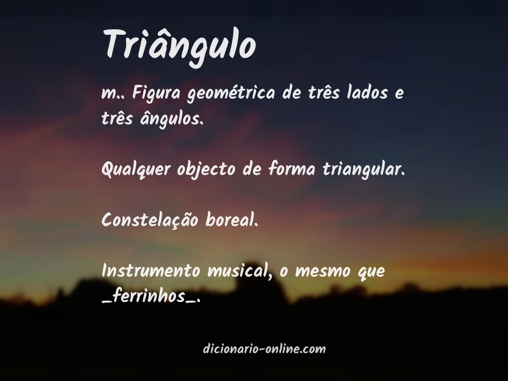 Significado de triângulo