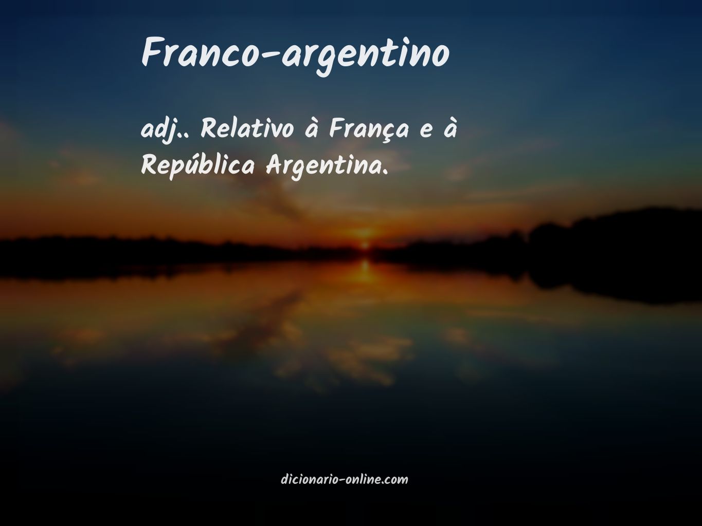 Significado de franco-argentino