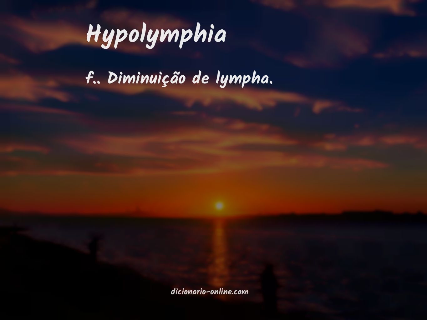 Significado de hypolymphia