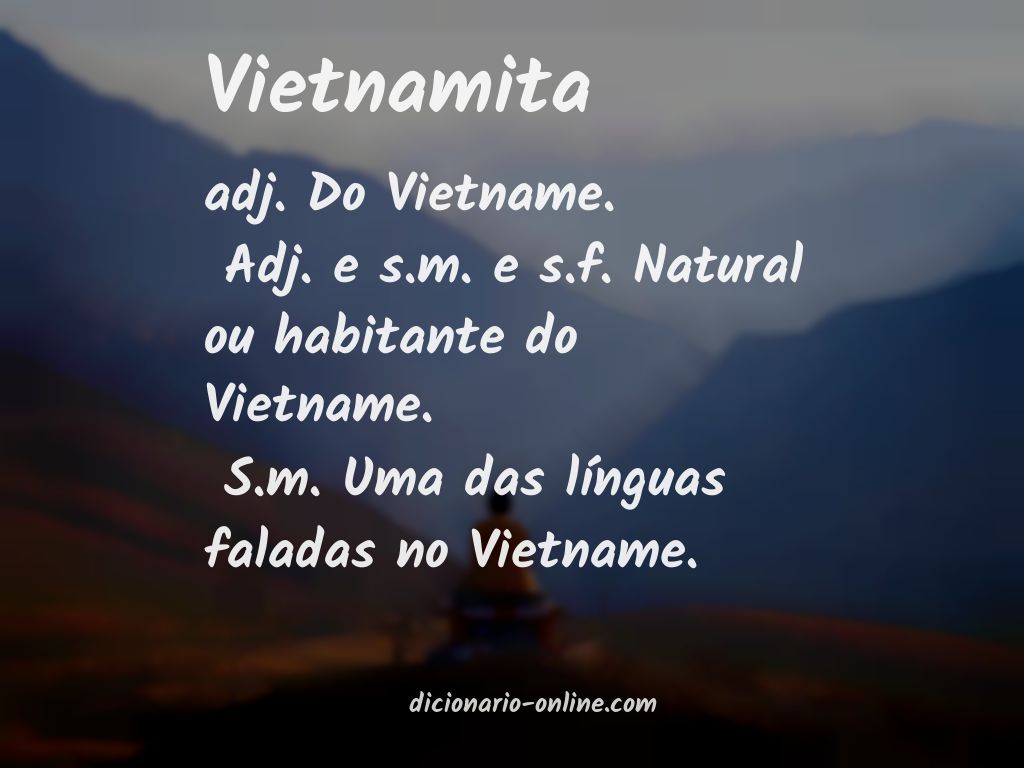 Significado de vietnamita
