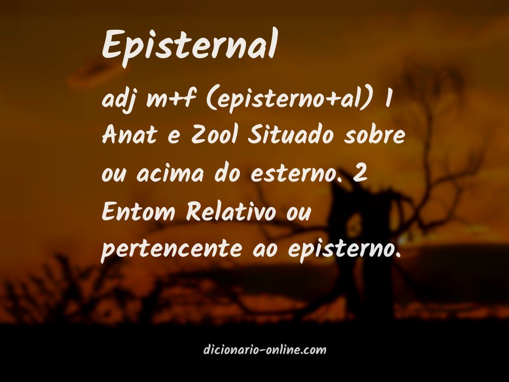 Significado de episternal