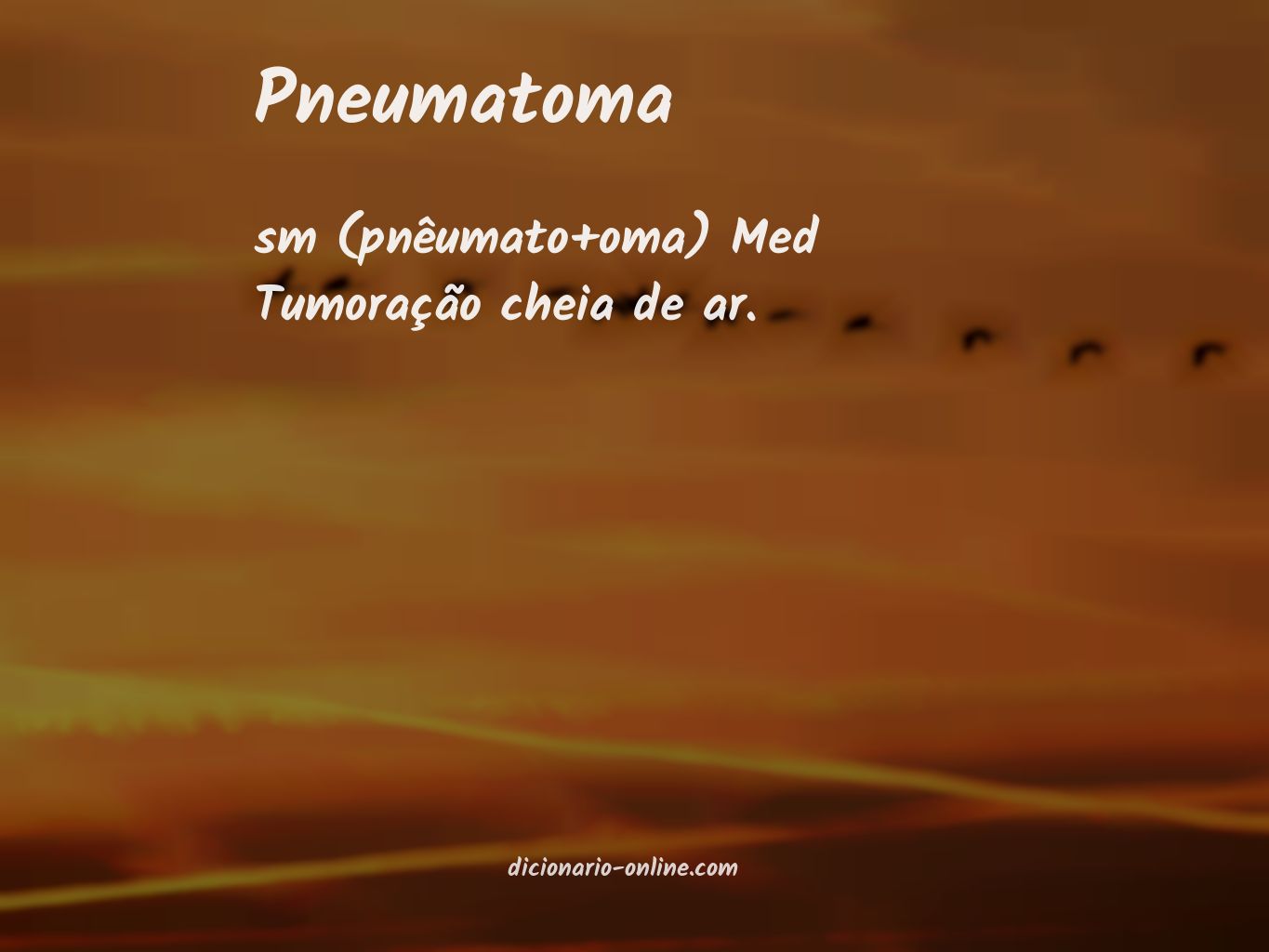 Significado de pneumatoma