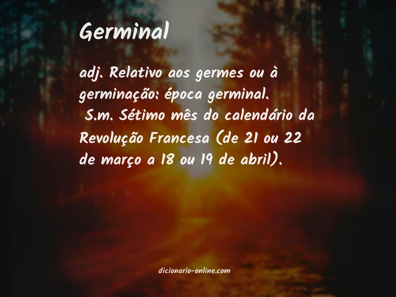 Significado de germinal