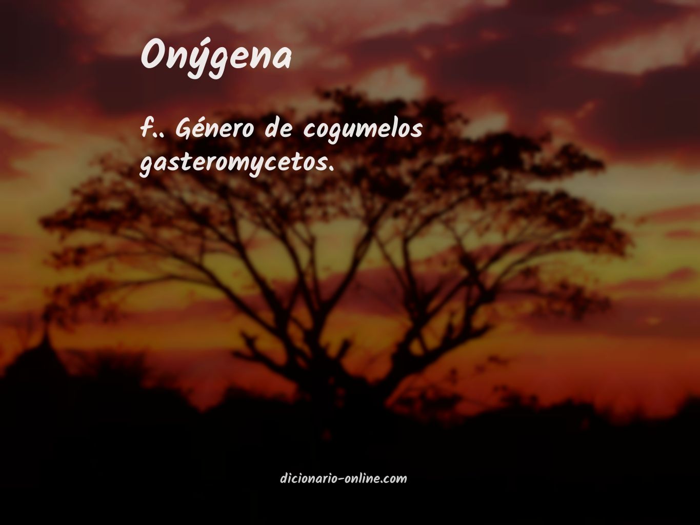 Significado de onýgena