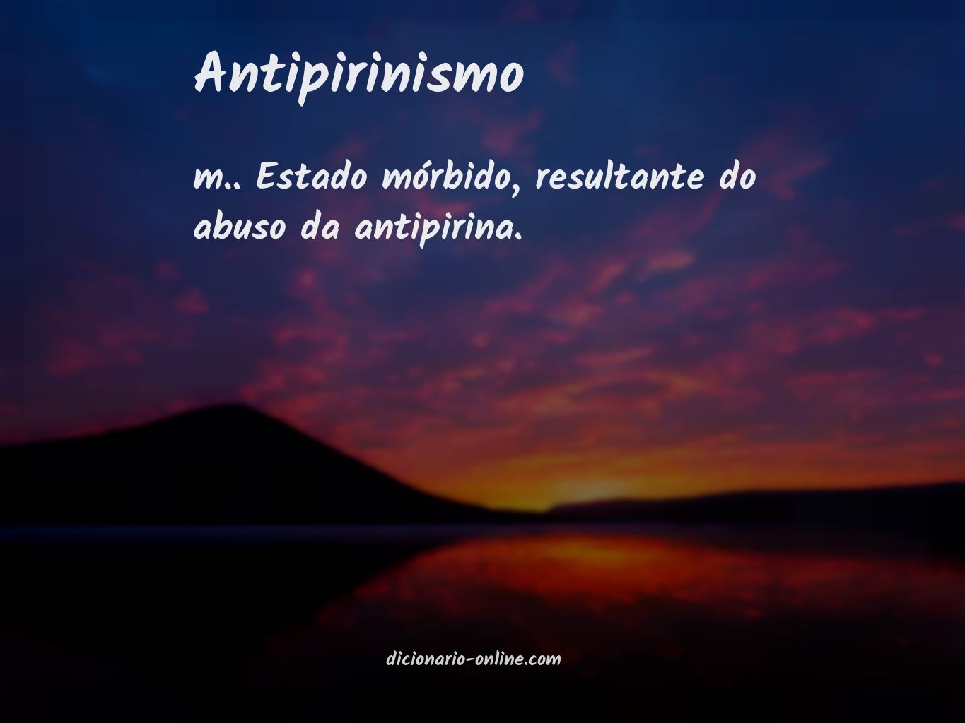 Significado de antipirinismo
