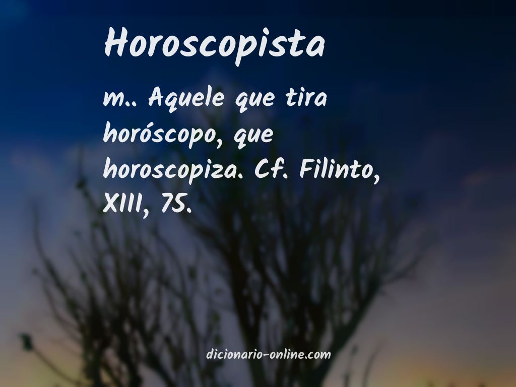 Significado de horoscopista