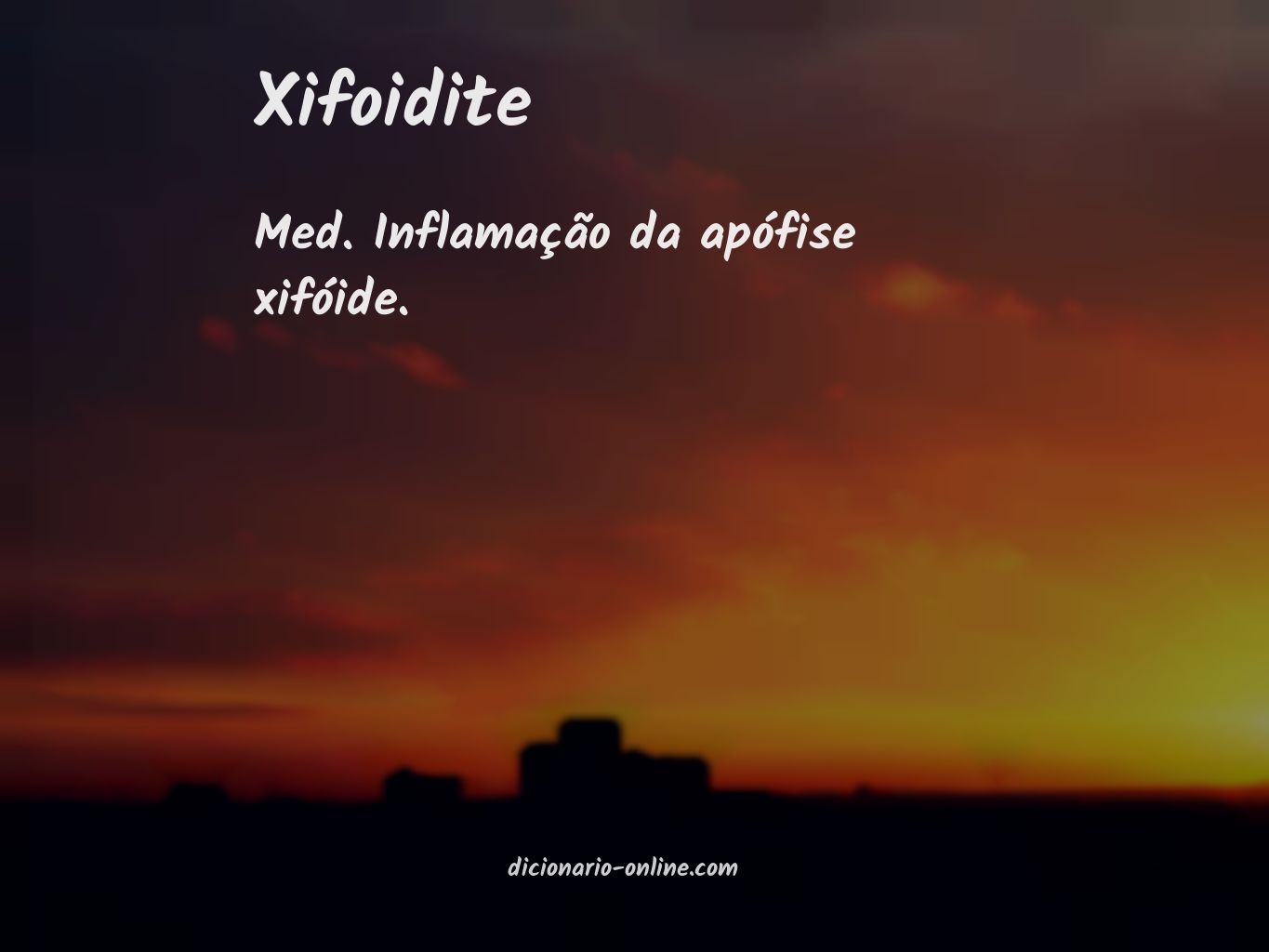 Significado de xifoidite
