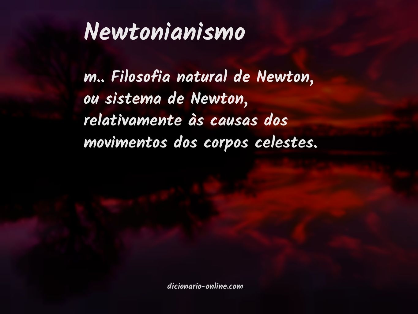 Significado de newtonianismo