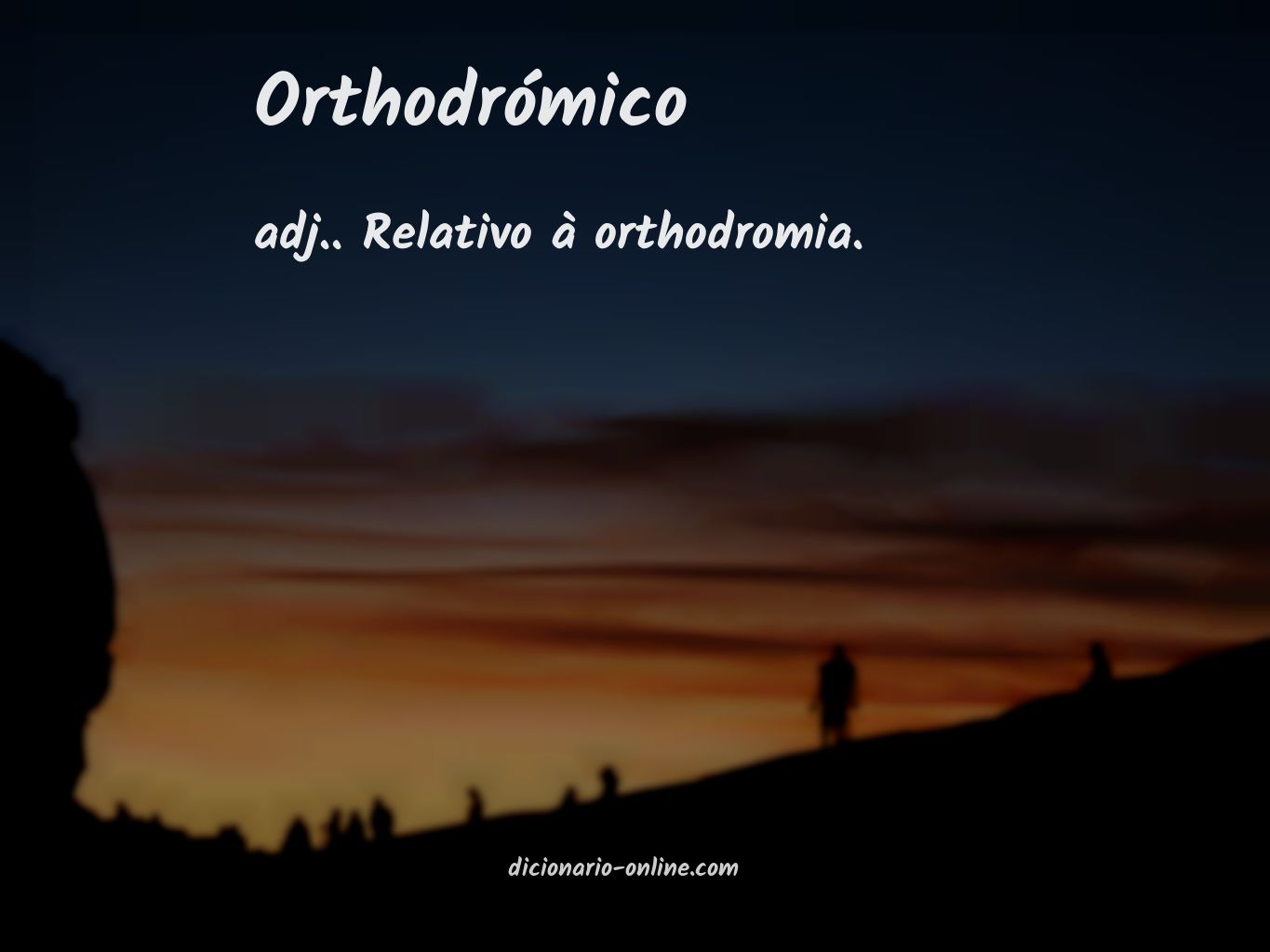 Significado de orthodrómico