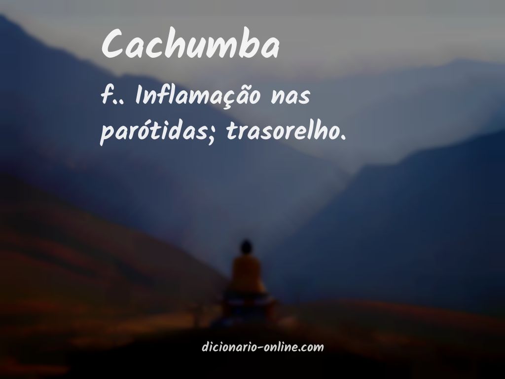 Significado de cachumba