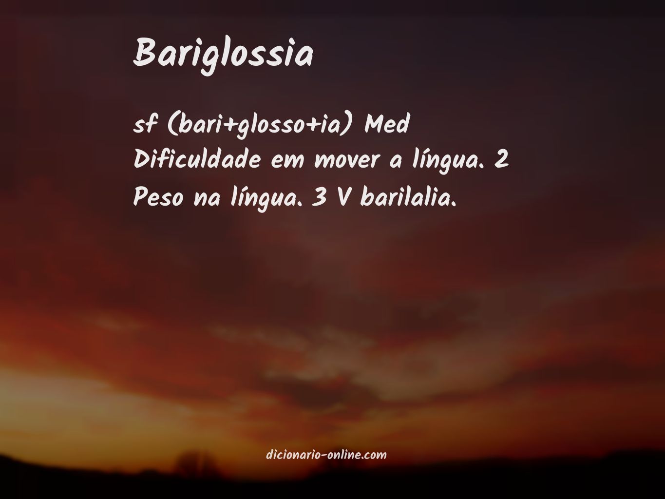 Significado de bariglossia