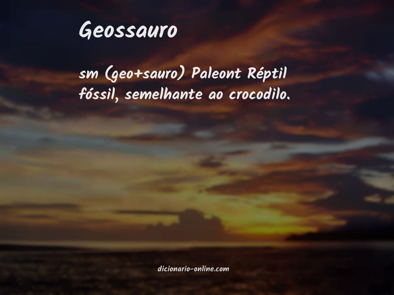 Significado de geossauro