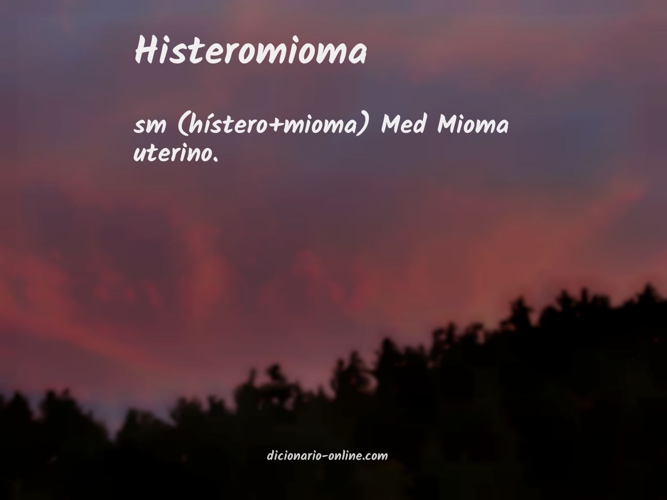 Significado de histeromioma
