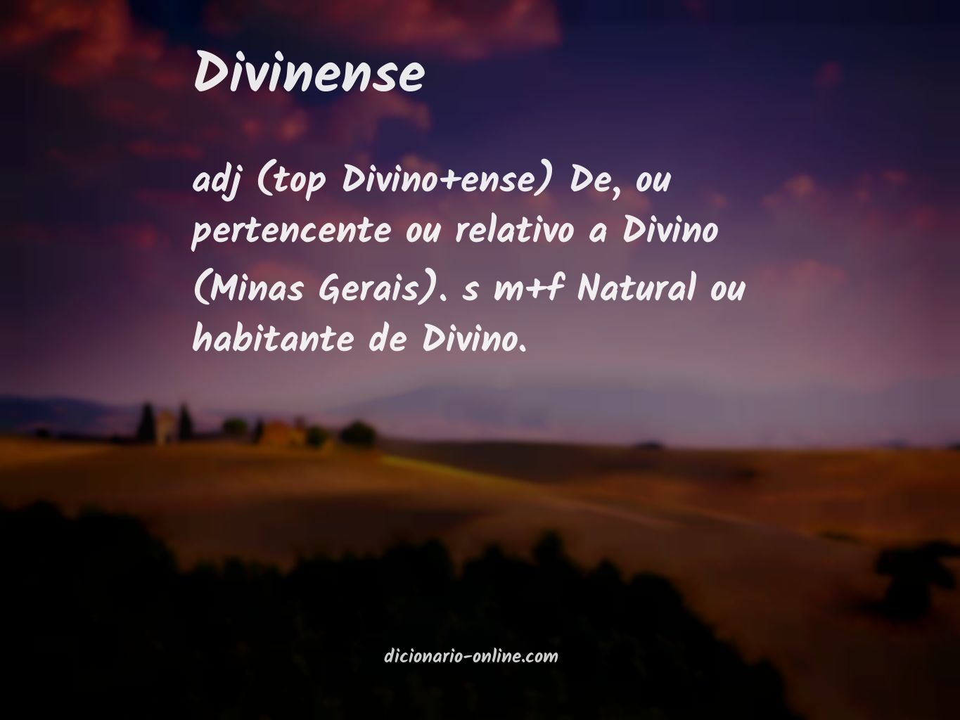 Significado de divinense