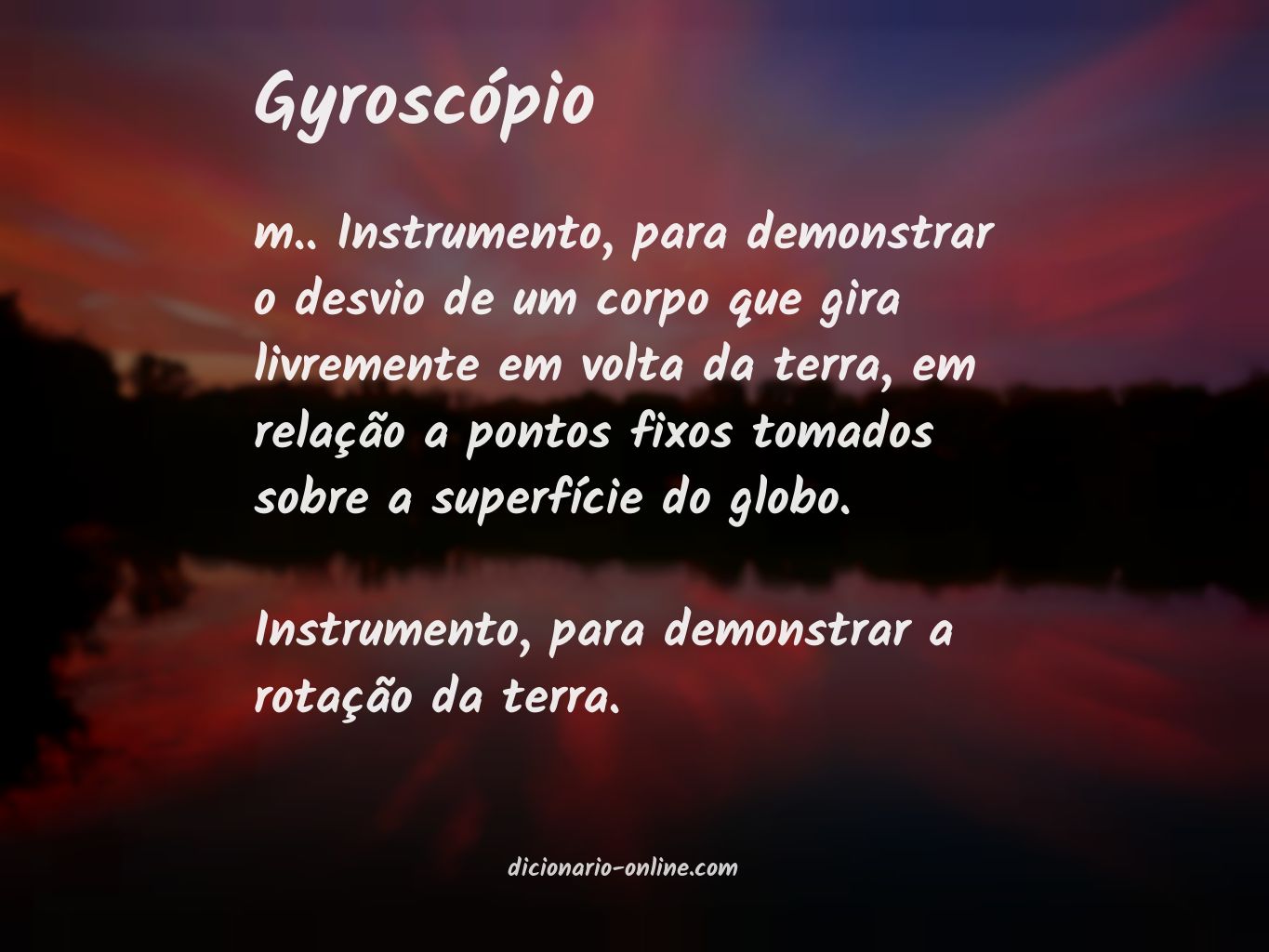 Significado de gyroscópio