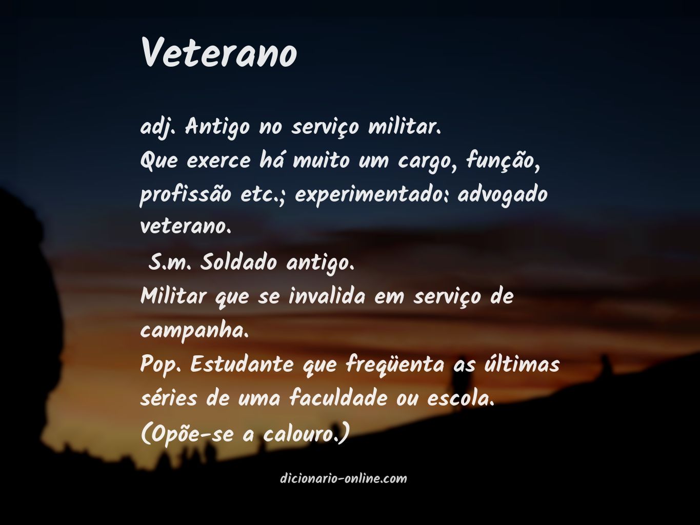 Significado de veterano