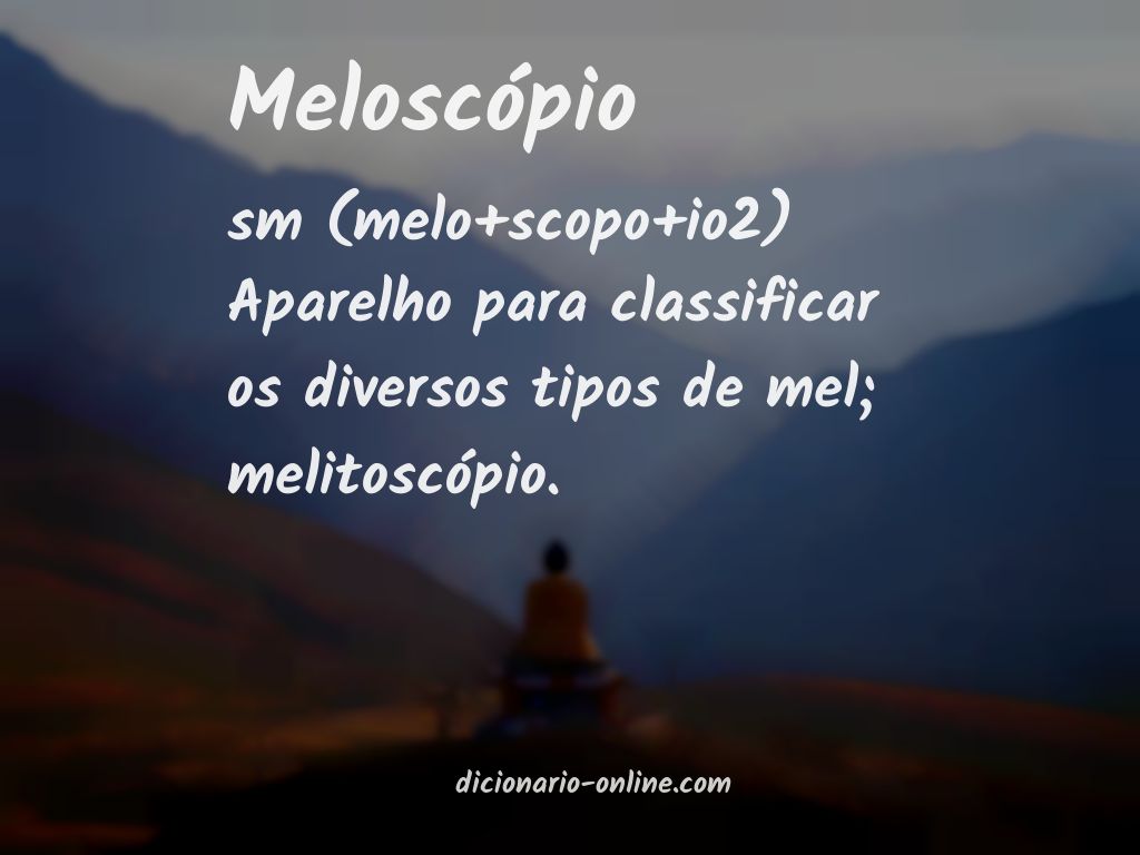 Significado de meloscópio