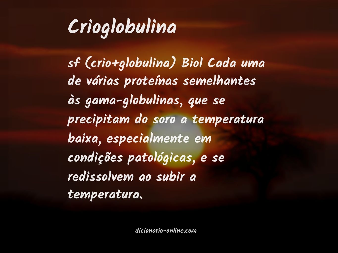 Significado de crioglobulina