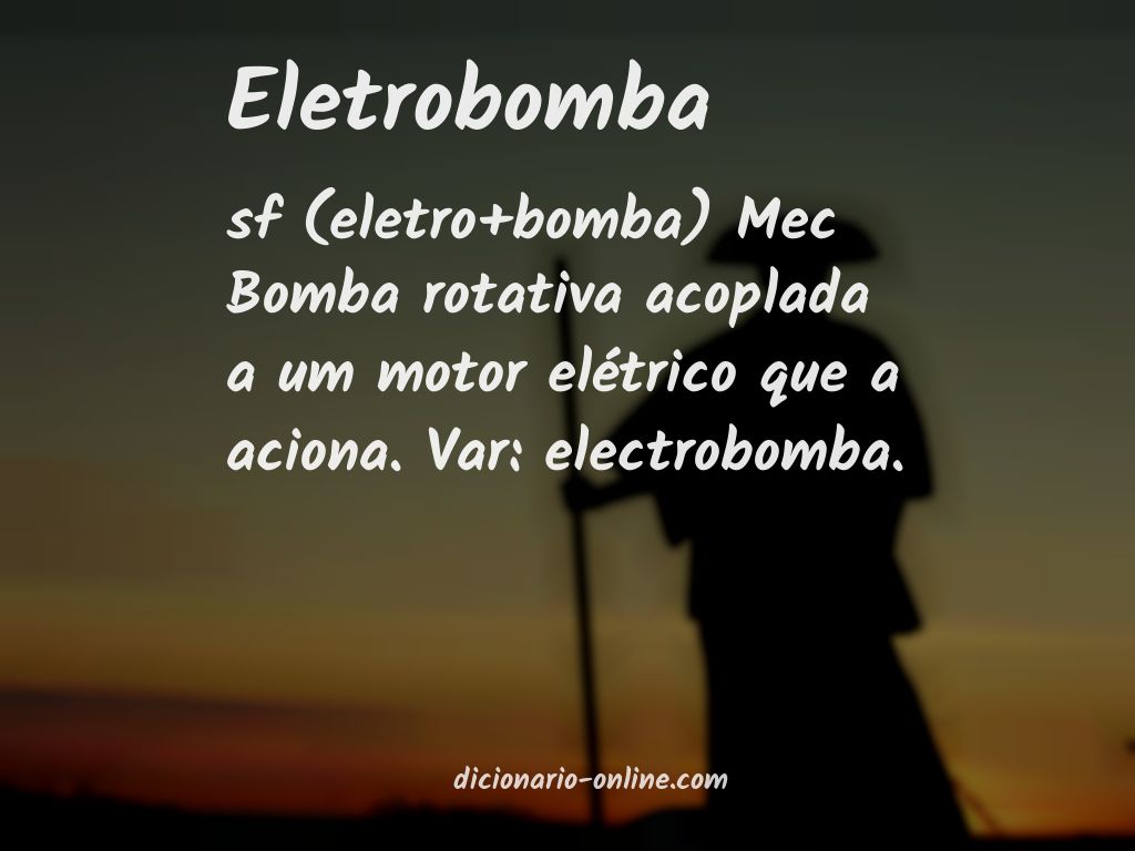 Significado de eletrobomba