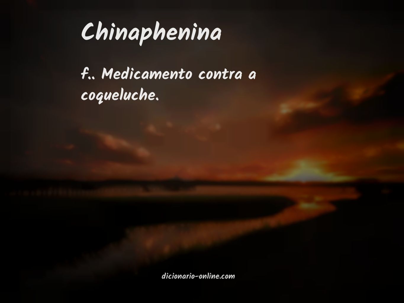 Significado de chinaphenina