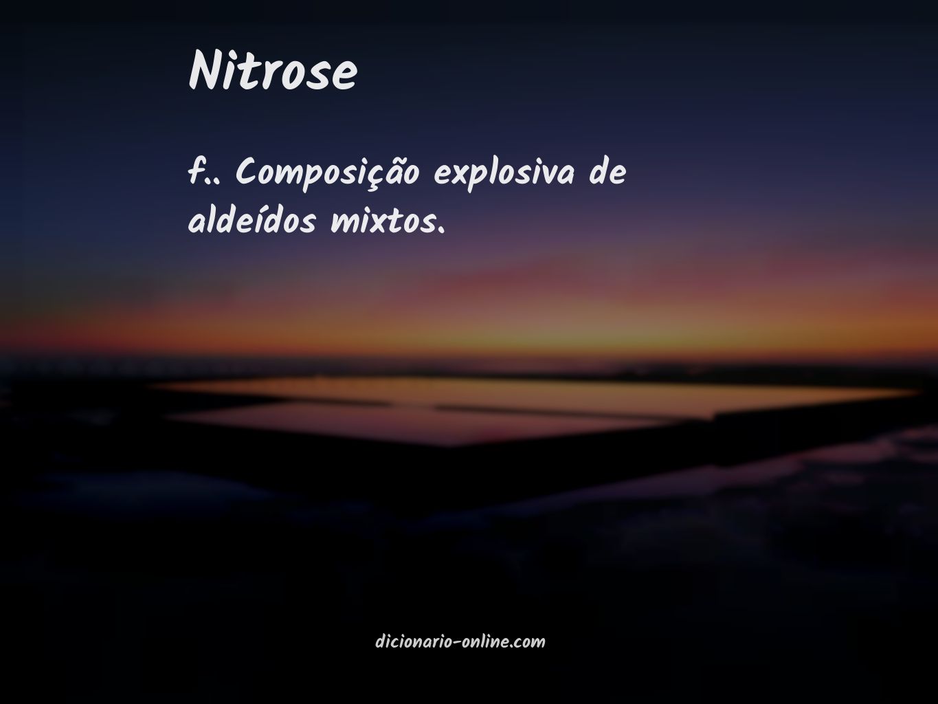 Significado de nitrose