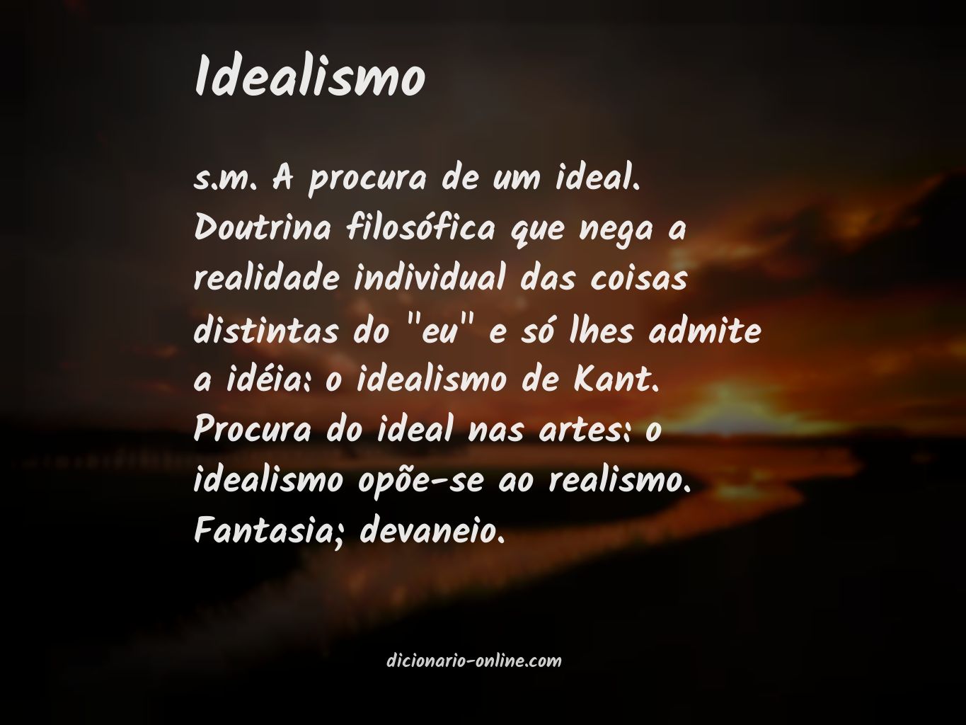 Significado de idealismo