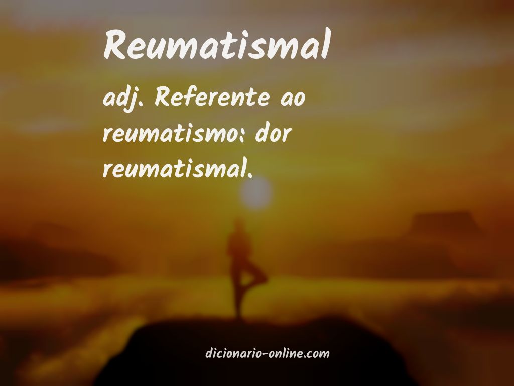 Significado de reumatismal