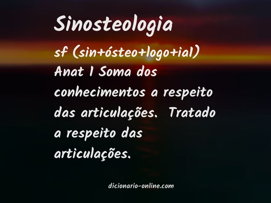 Significado de sinosteologia