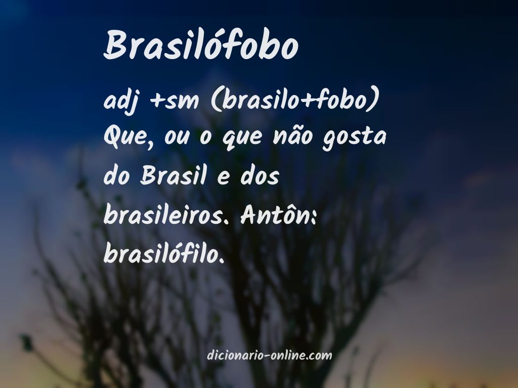 Significado de brasilófobo