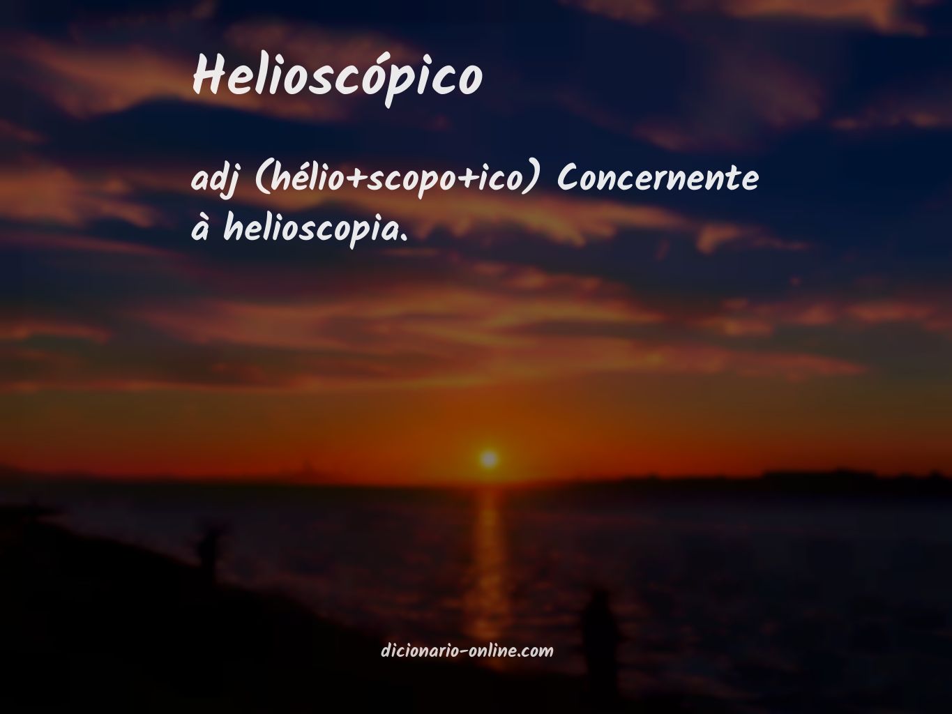Significado de helioscópico