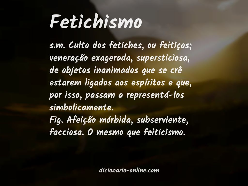Significado de fetichismo