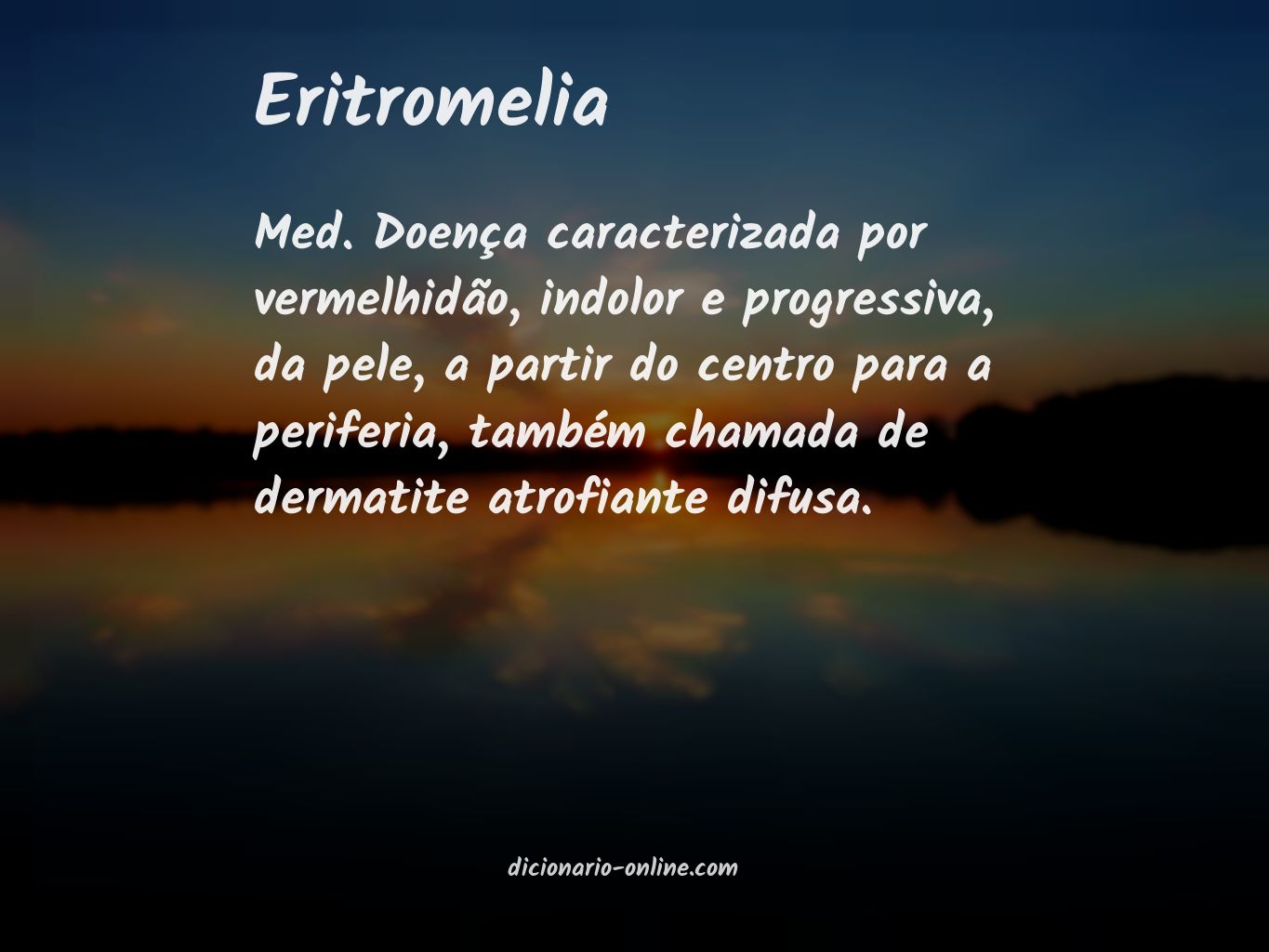 Significado de eritromelia