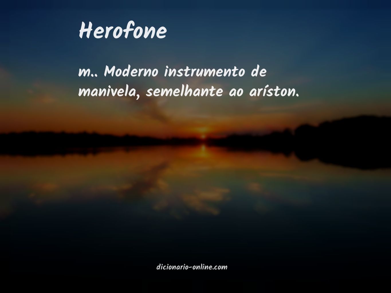 Significado de herofone