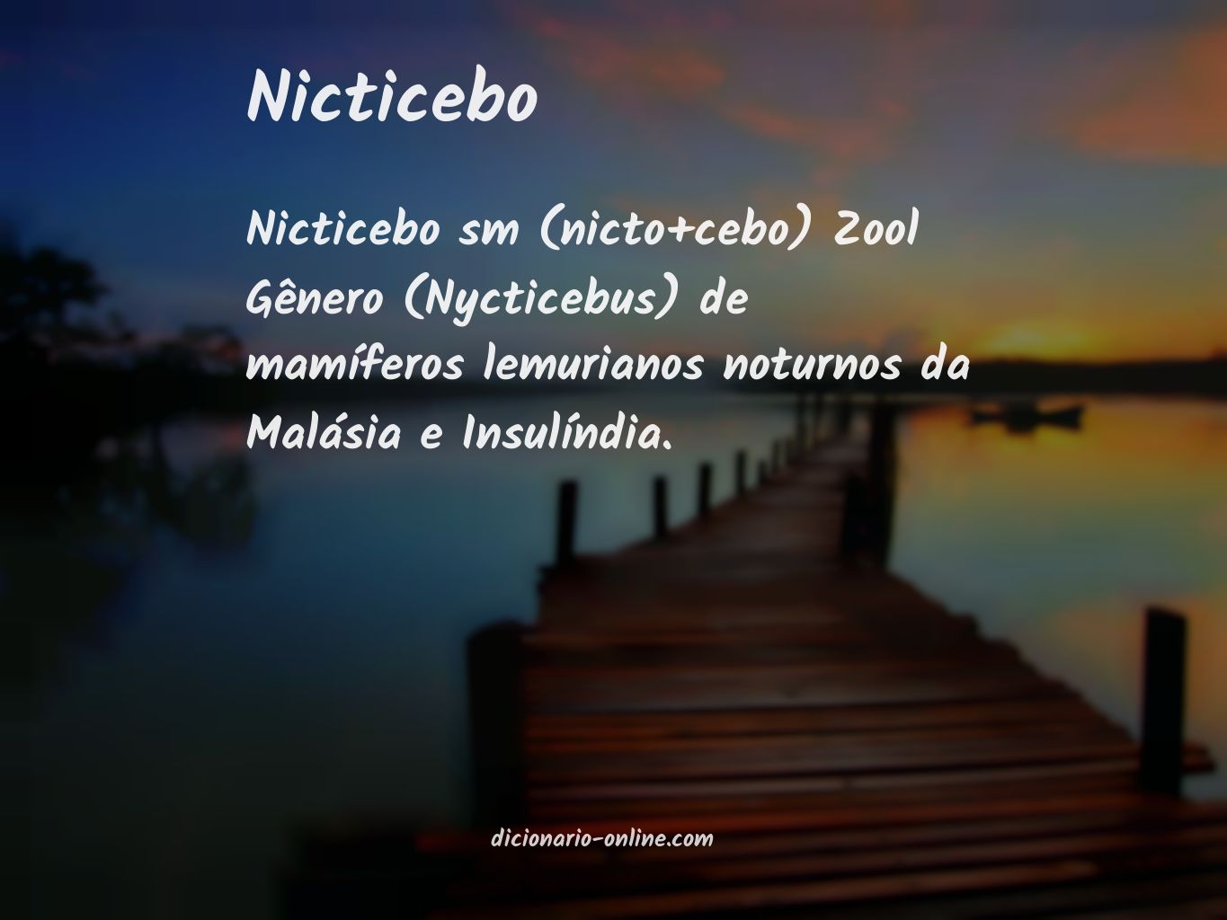 Significado de nicticebo