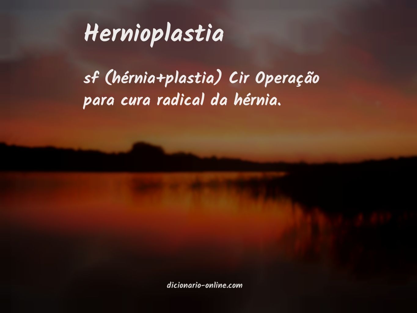 Significado de hernioplastia