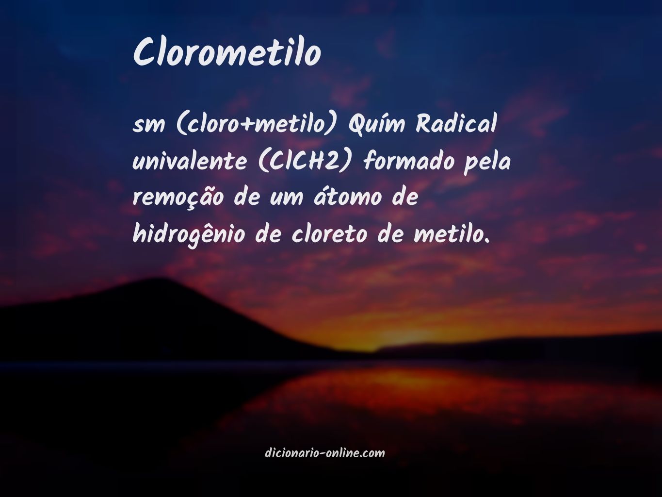 Significado de clorometilo