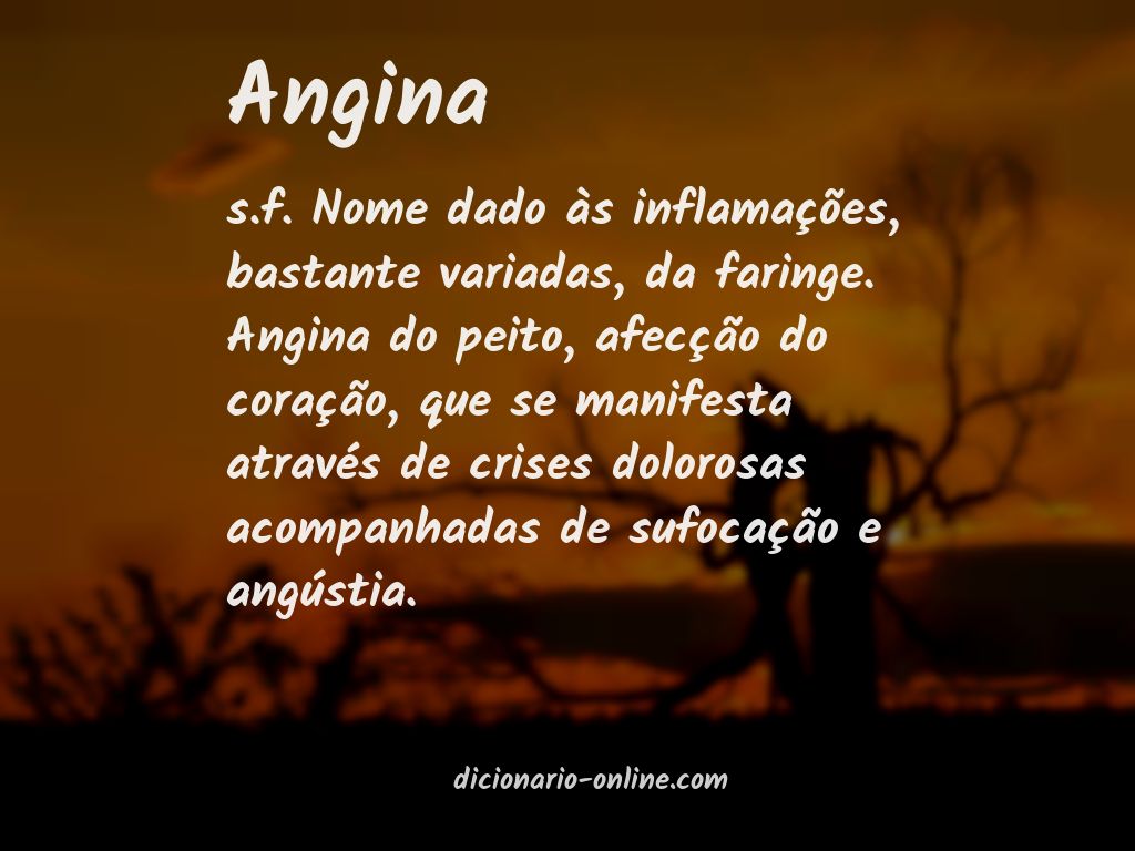 Significado de angina