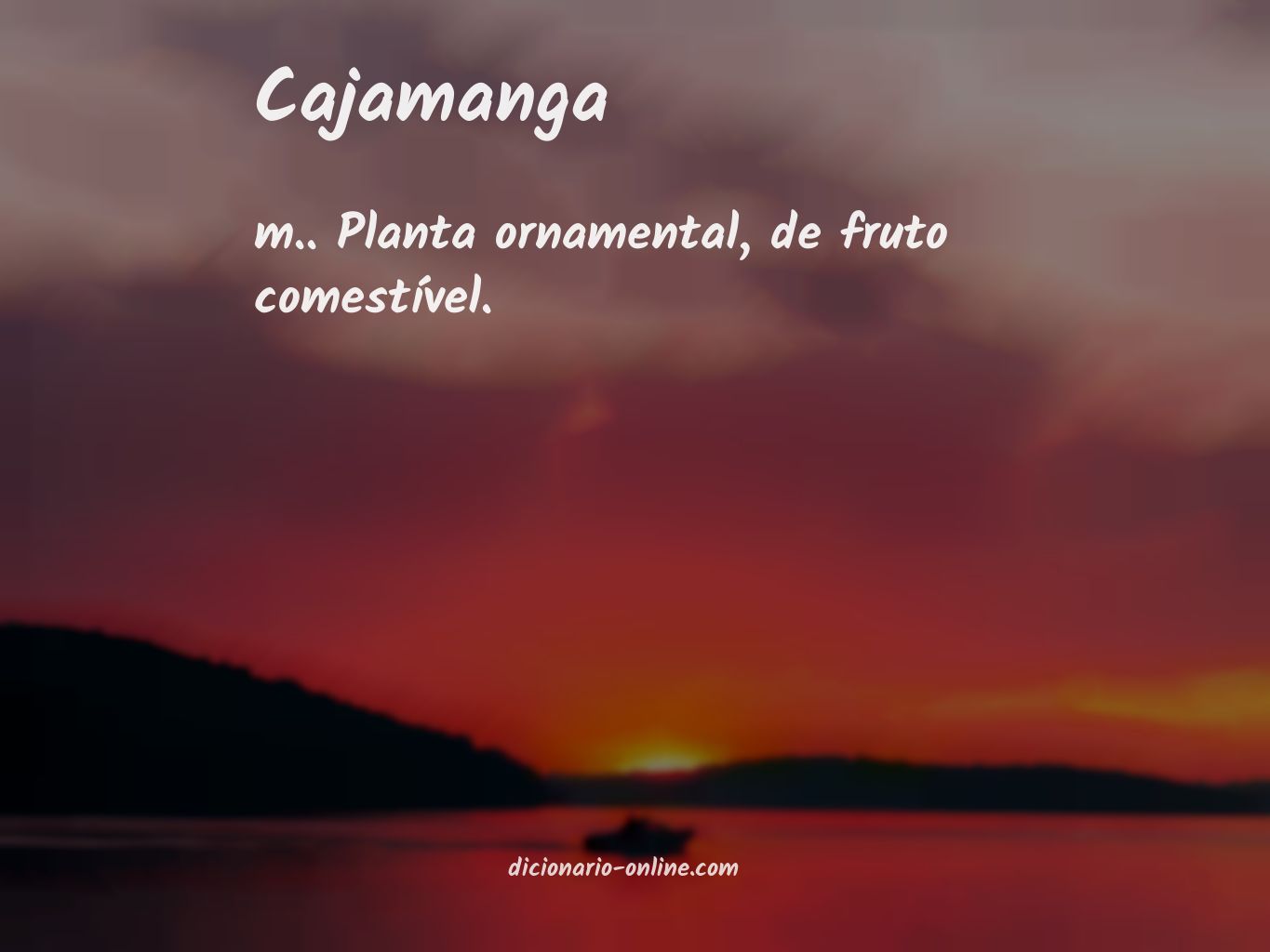 Significado de cajamanga