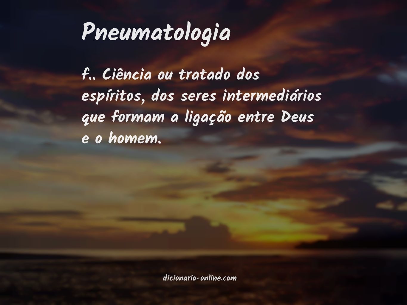 Significado de pneumatologia