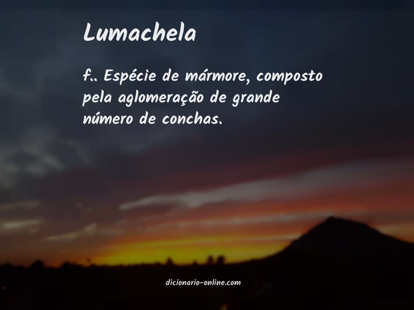 Significado de lumachela