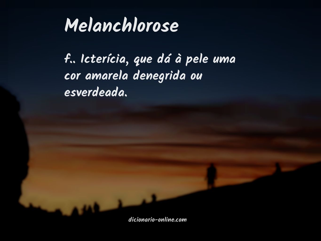 Significado de melanchlorose