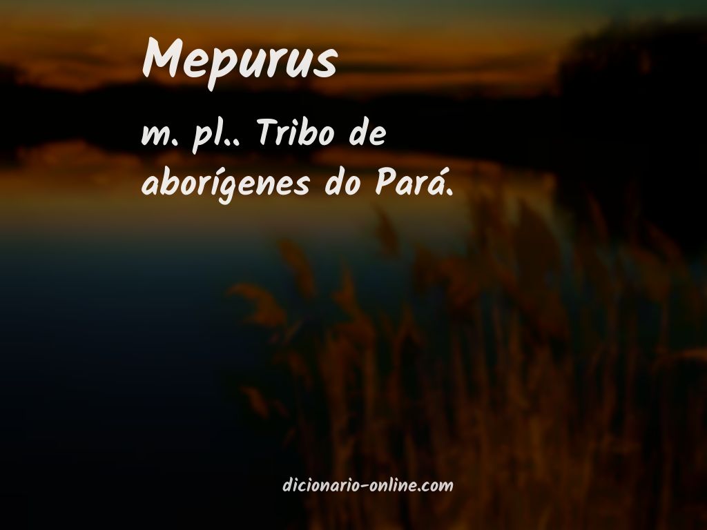 Significado de mepurus