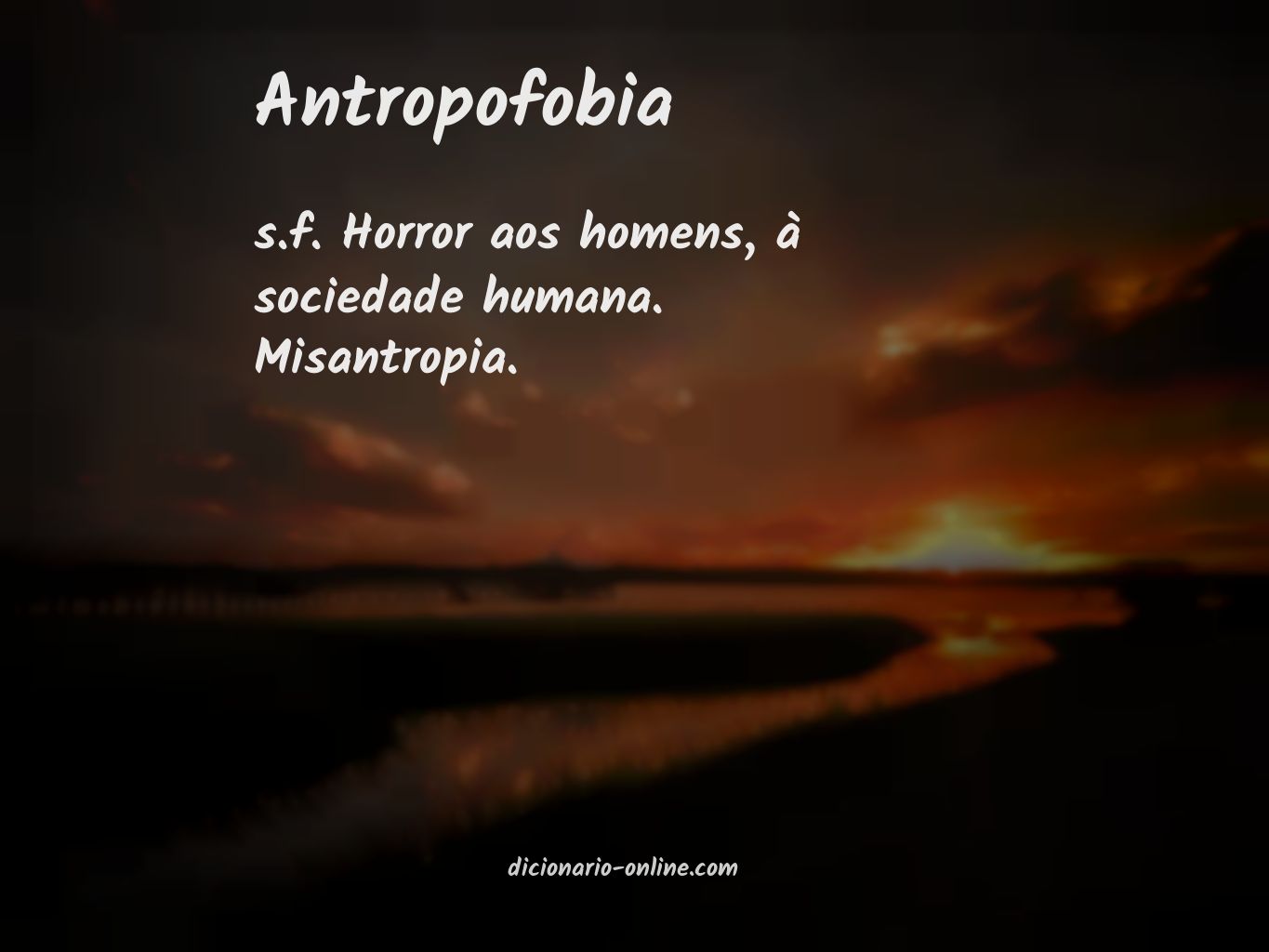 Significado de antropofobia