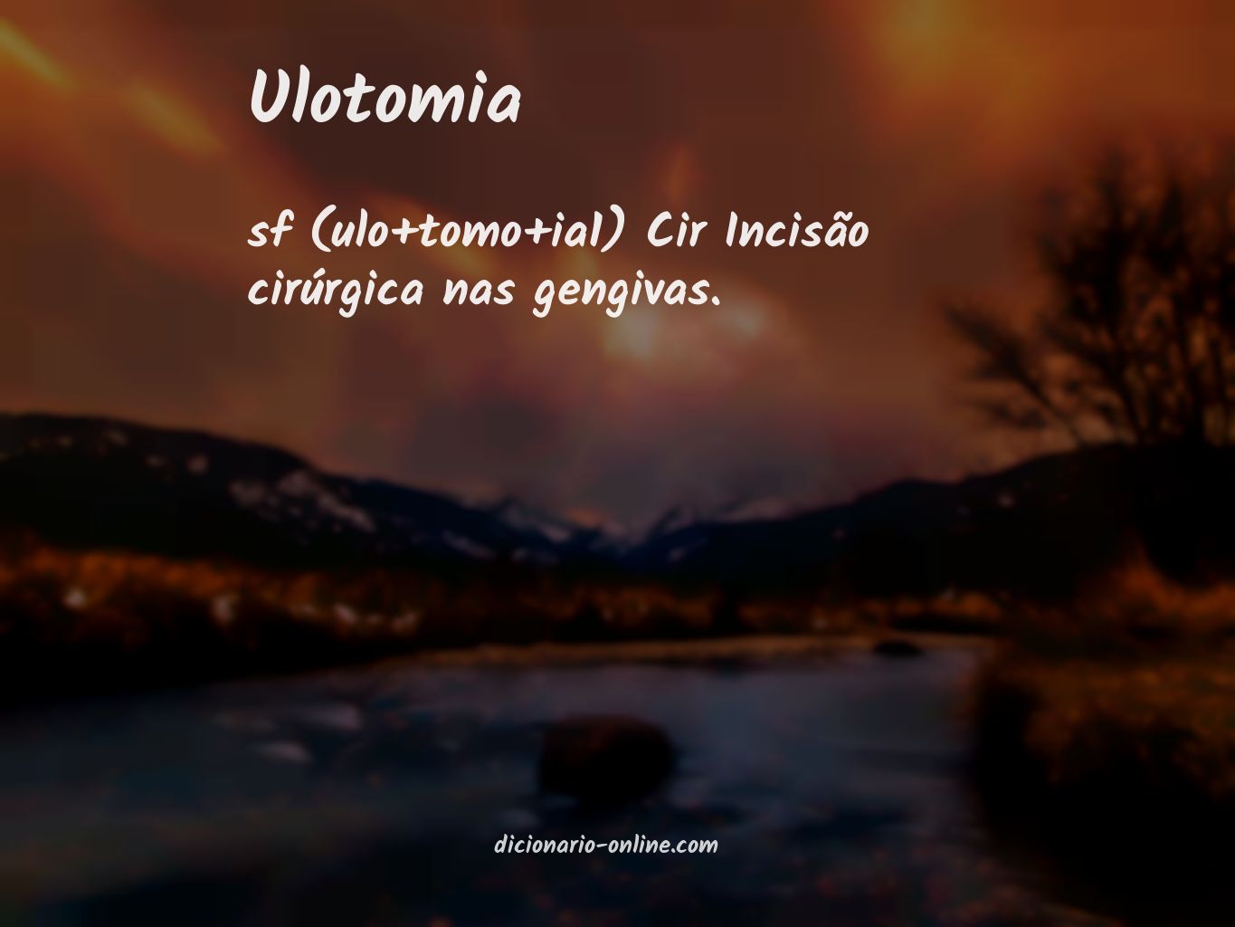 Significado de ulotomia