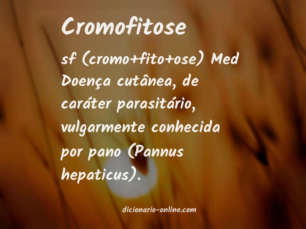 Significado de cromofitose