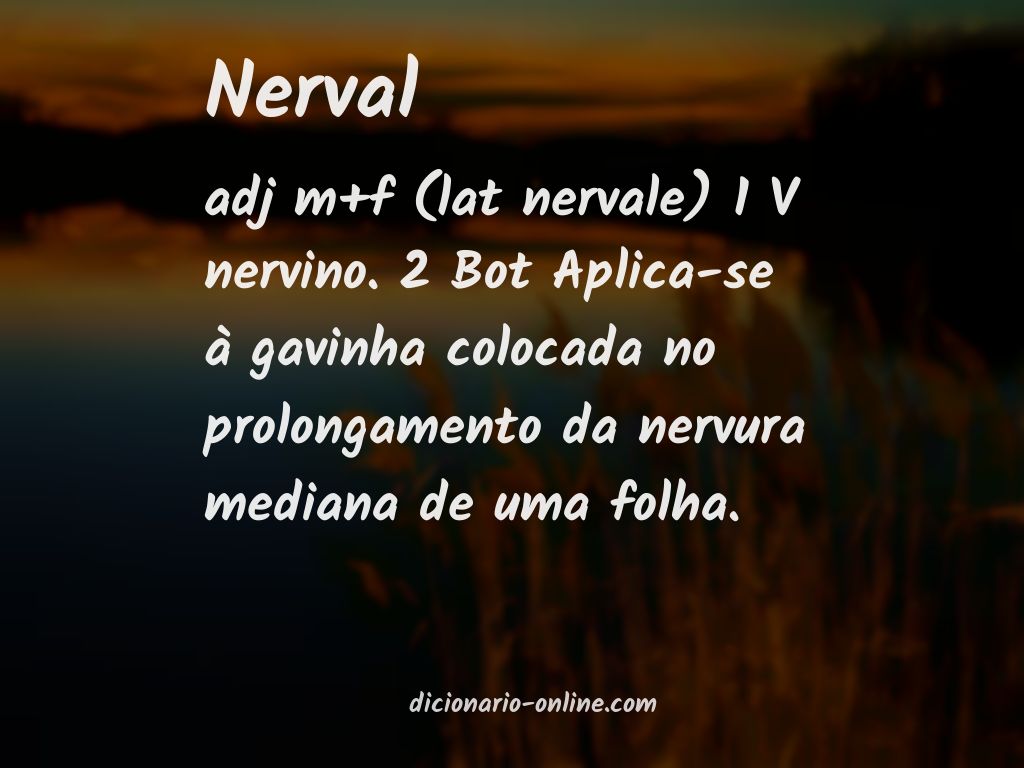 Significado de nerval
